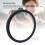 Schwarzes Aluminium 55-58 mm Step-Up-Filter-Adapterring 9