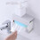 (Small Size,White)Wall Mount Simple Tissue Holder Punch-free Multifunctional Tissue Storage Box 3