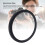 Schwarzer Aluminium-Step-Up-Filteradapter 52-55mm 5