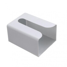 (Small Size,Grey)Wall Mount Simple Tissue Holder Punch-free Multifunctional Tissue Storage Box