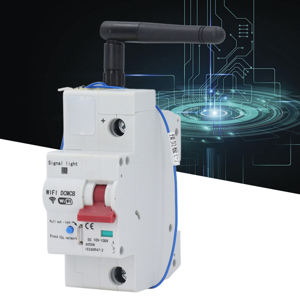 Smart Wifi Circuit Breaker Voice Speaker Mobile Remote Control 1P Miniature Air Switch Dc10vâ100V 80A 8471313561168
