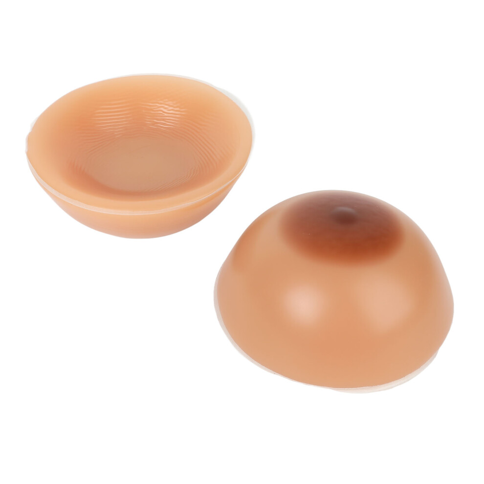 Brown Silicone Boob Round Shape Concave Bottom Comfortable Soft Boob Prosthesis For Mastectomy Cross Dresser Transgender D Cup 3