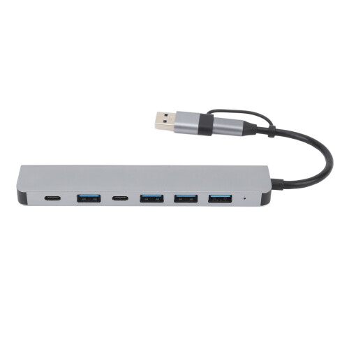 Modell USB-C Hub, 7-Port, 17cm Kabel, Silber 2