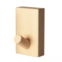 (1pc,Beech)Wooden Wall Hook Heavy Duty Door Coat Hook Multifunctional Hat Hanger for Home