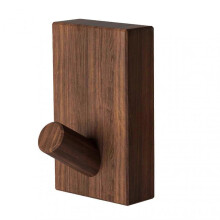 (1pc, Black Walnut) Wooden Wall Hook Heavy Duty Door Coat Hook Multifunctional Hat Hanger for Home
