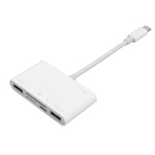 6-in-1 Speicherkartenleser USB-C, 9 cm Kabel, USB 3.0