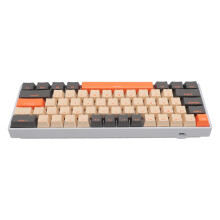 61-Tasten RGB kabellose Tastatur, 3000 mAh, Weiß