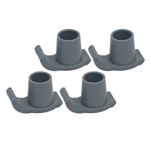 4 Stk Walker Glide Skis Gummi 8x5cm grau 2.8cm