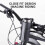 (Black)Universal 360 Beverage Cup Holder for Baby Strollers Scooter Portable Space Saving Drink Bottle Cage 3