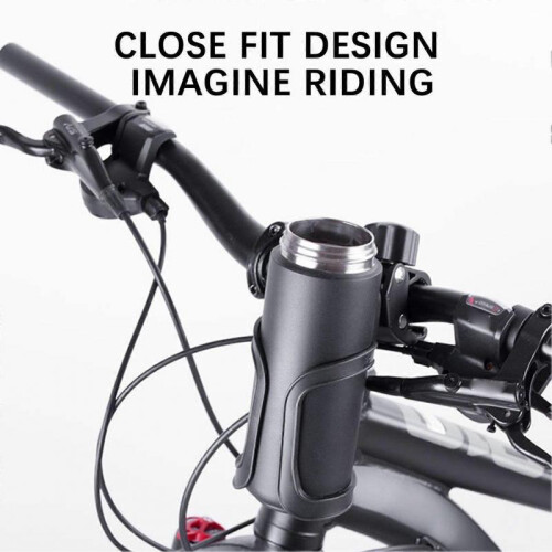 (Black)Universal 360 Beverage Cup Holder for Baby Strollers Scooter Portable Space Saving Drink Bottle Cage 2