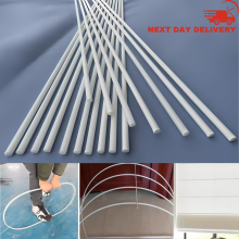 50cm Fibreglass Roman Blind Rods 4mm Strong & Reliable Pack of 5