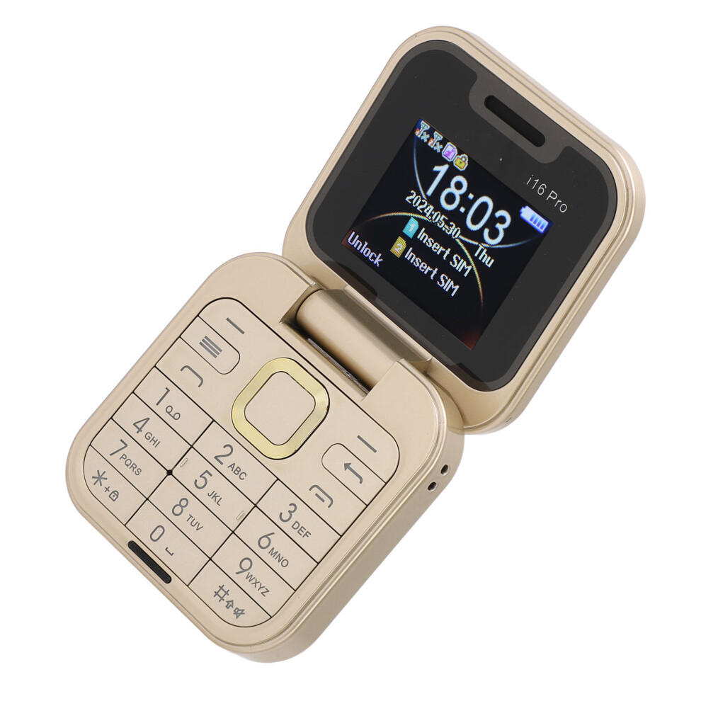 2G Flip Cell Phone For Seniors Dual Sim Big Buttons Phone With Led Flashlight Hd Rear Camera Fm Radio Magic Voice Blacklist Quick Dial Vibr 6901313564774