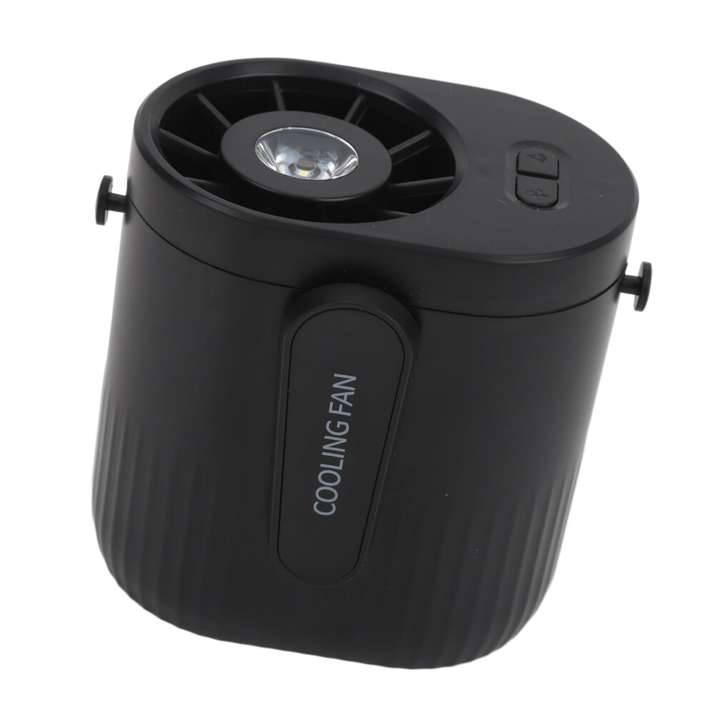 Waist Fan Professional 3 Speeds Wind Adjustable Long Endurance Silent Operation Portable Clip Fan For Outdoor Construction Site Black 7891313564548