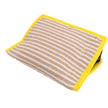 Hunde-Knabb-Wedge-Kissen - Jute, 33x25x13cm, mit 3 Griffen