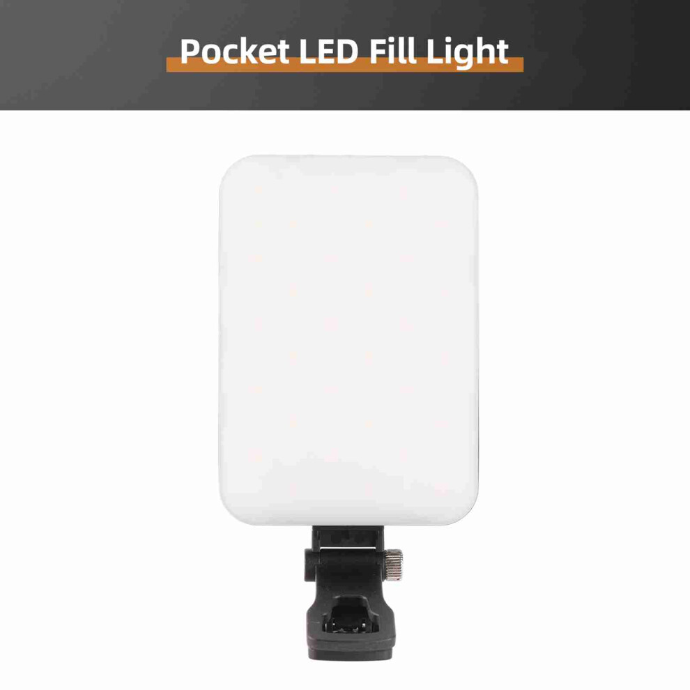 Portable Video Conference Fill 2500K-6500K Brightness Adjustable Clip On Led Video With Clip And Cold Shoe Adapter Light 9471313568579