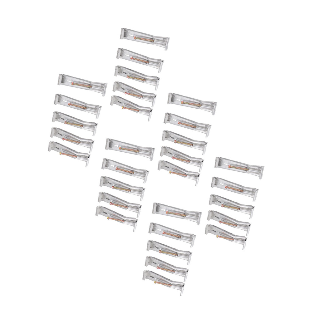 30Pcs Quick Screw Gutter Hangers Professional Aluminum 5Inch Hidden Rain Gutter Bracket Hooks For Sagging Rain Gutters With Pre Assembled S 7901313570118