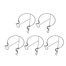 5Pcs Floating Railing Planter Shelf Iron Easy to Install Sturdy Rust Proof Floating Flower Pot Stand for Garden Balcony Fence