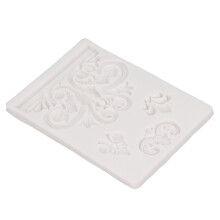 Relief Vintage Silikonform Wiederverwendbar für Kuchen Kerzen Seifen Basteln 9 cm