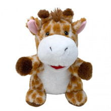 (Deer)Kawaii Animals Plush Toys Hand Puppet Realistic Stuffed Doll Creative Cute Simulation Stuffed Toy for Kids Birthday