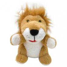 (Lion)Kawaii Animals Plush Toys Hand Puppet Realistic Stuffed Doll Creative Cute Simulation Stuffed Toy for Kids Birthday