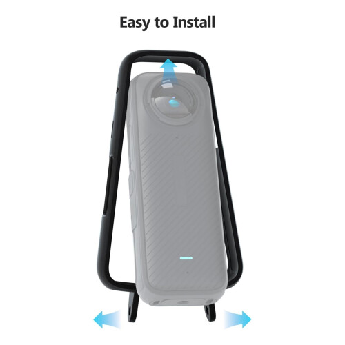 X4 Rahmenkäfig für Actionkamera PC+ABS Schwarz 1/4-Zoll 2