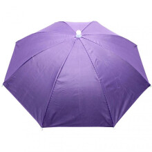 (Purple)Outdoor Portable Rain Hat Anti-UV Beach Head Hats Accessory for Gardening Hiking Farming