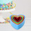 5pcs Heart-shaped Baking Molds Colored Plastic Biscuit Molds for Home Cooking 4