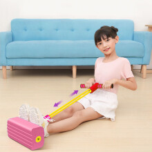 Foam Pogo Jumper Helps Grow Taller Safe Jumping Stick Toys Interesting Sound Pogo Stick for Indoors Outdoors Play Pink