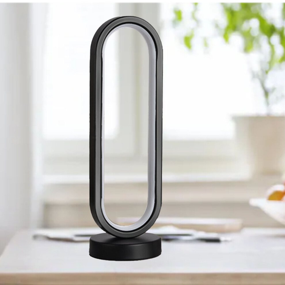 Modern Desk Lamp 3W USB Oval Dimmable Eye Care LED Bedside Night Light Table Lamp for Bedroom Office Black 3 Color Dimmable-image-OPC-PHQ9CQN-NEW