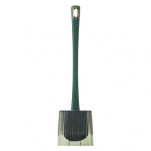 (Dark Green) Wall Mounted Toilet Brush with Long Handle Soft Toilet Cleaning Brush Set