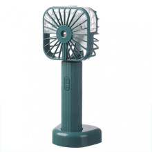 (Green)Handheld Mini Spraying Fan Rechargeable Low Noise Cooling Fan for Outdoor Summer Days Travelling