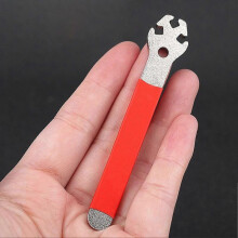 (Red) MTB Bicycle Steel Spoke Tool Wheel Spoke Correction Repair Tool Gift for Friends Family Members