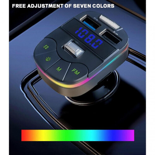 Vehicle MP3 Player Phone Charger Navigation Broadcast FM Transmitter for iPhone for Android Phones 1