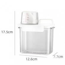 (Small) Softener Bleach Storage Container Liquid Detergent Dispenser Storage for Laundry Detergent Powder Rice Cereal Flour