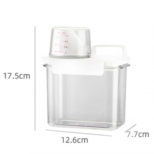 (Small) Softener Bleach Storage Container Liquid Detergent Dispenser Storage for Laundry Detergent Powder Rice Cereal Flour