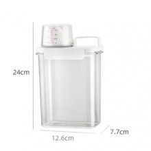 (Medium) Softener Bleach Storage Container Liquid Detergent Dispenser Storage for Laundry Detergent Powder Rice Cereal Flour