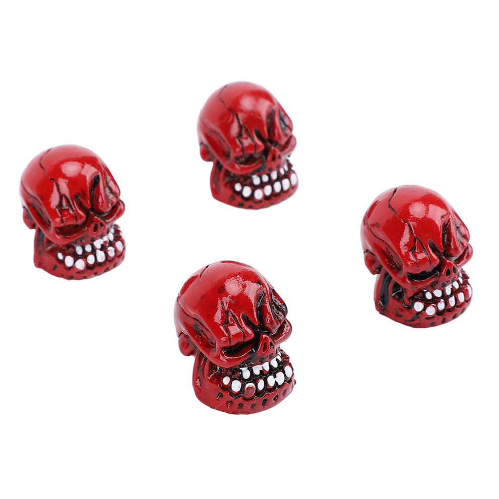 4Pcs Tire Valve Stem Caps Leakproof Universal Fit Skull Style Wheel Valve Cover For Cars Trucks Bikes Motorcycles 8761313578236