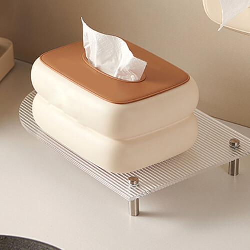 CreamStyle Tissueboxabdeckung 9,5 x 14 x 19 cm LCap Kaffee 2