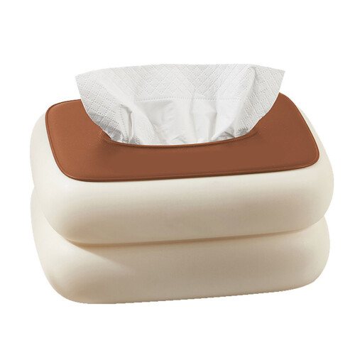 CreamStyle Tissueboxabdeckung 9,5 x 14 x 19 cm LCap Kaffee 1