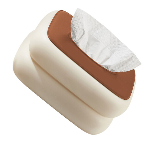 CreamStyle Tissueboxabdeckung 9,5 x 14 x 19 cm LCap Kaffee