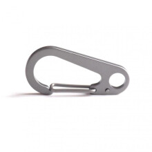 (Gray)Camping Hiking Buckles Clasp Wear Resistance and Rustproof Keychian for Mountaineering Camping Hiking