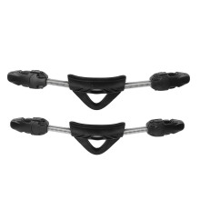 2 Stück Flossenriemen mit Feder, Schnellverschluss, Schwarz M