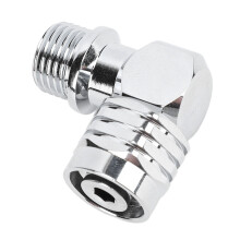 90-Grad-Drehschlauchadapter 2. Stufe Edelstahl