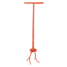 Manual Twist Tiller Stainless Steel Garden Claw Cultivator Hand Soil Tiller for Flower Bed Vegetable Field Orange