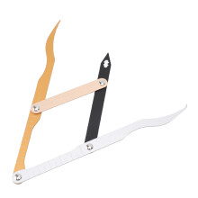 Goldener Schnitt Augenbrauen-Lineal aus Edelstahl 17 cm