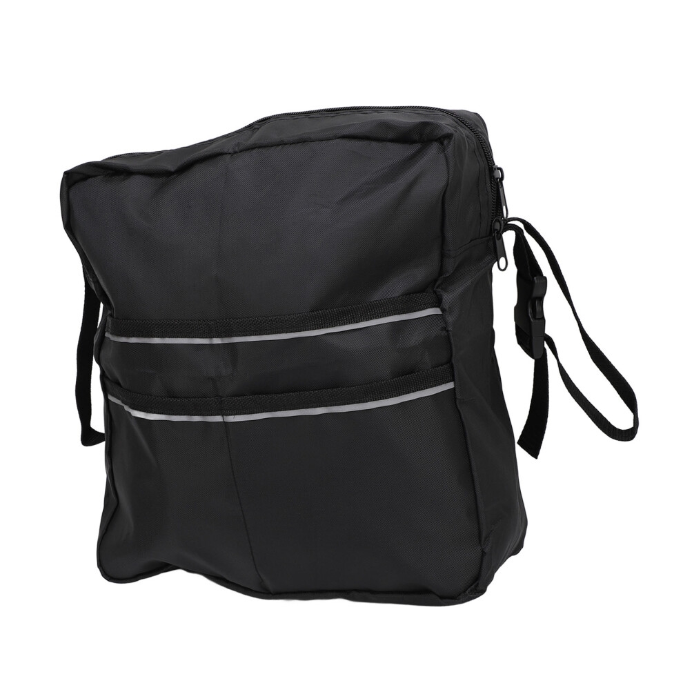 Wheelchair Backpack Oxford Cloth Large Capacity Versatile Adjustable Wheelchair Bag Pouch for Walking Aid Stroller Bike