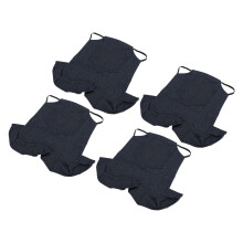Doppellagiger Denim-Hühnersattel - 4 Stück, Einheitsgröße