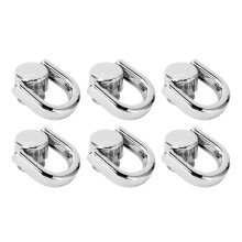 20 Stück D-Ring-Nieten 16x9,5 mm Zinklegierung Silber