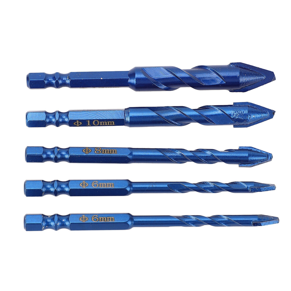 5Pcs Crooked Head Eccentric Drill Special High Strength Twist Bit Set High Speed Tungsten Steel M35 For Masonry Concrete 5051313595160