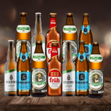 Best Of German Breweries Premium Lager Sampler: Augustiner Helles, Lowenbrau, Jever & Fruh Kolsch